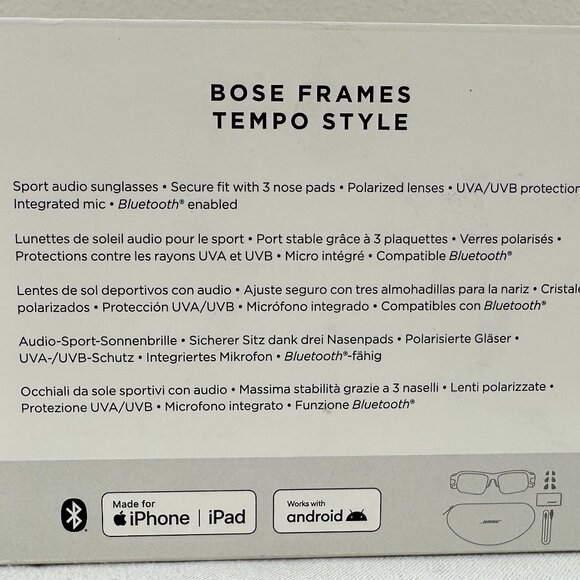 Bose Frames Tempo Smart Sport Polarized Sunglasses Glasses w/ Open Ear Audio - Picture 4 of 16